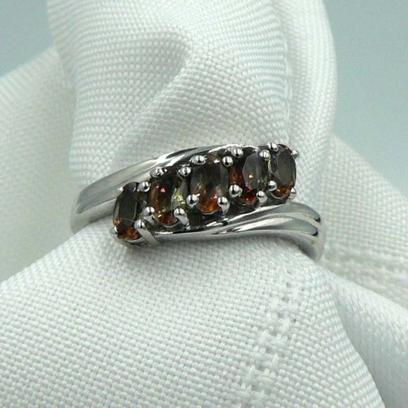 Sz 10 Genuine Jenipapo Andalusite Ring NWOT - Picture 1 of 5